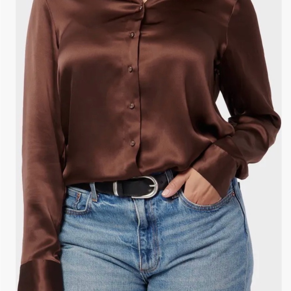 Cami NYC Silk Button Down Shirt